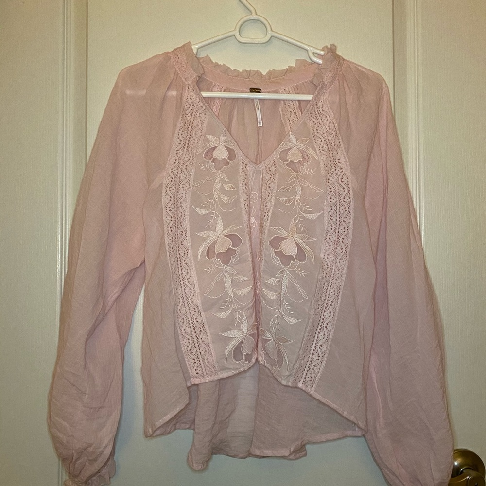 Free People pink top